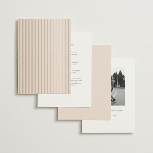 This is a champagne foil stamped wedding invitations with foil pressed by Kelly Schmidt called greenwood printing on signature in standard