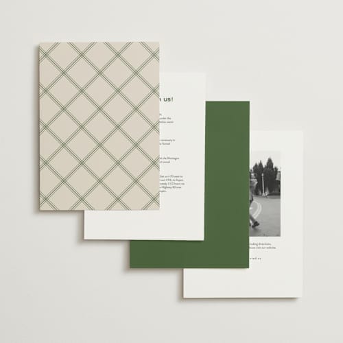This is a dark moss foil stamped wedding invitations with foil pressed by chocomocacino called krytharaki printing on signature in standard