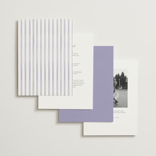 This is a iris foil stamped wedding invitations with foil pressed by Creo Study called pillowy border printing on signature in standard