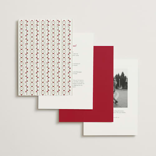 This is a merlot foil stamped wedding invitations with foil pressed by Susan Moyal called embrace printing on signature in standard