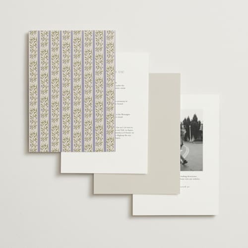 This is a heather foil stamped wedding invitations with foil pressed by Vera Lim called fairytale.. printing on signature in standard