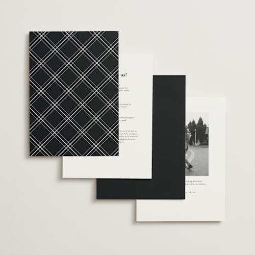 This is a midnight foil stamped wedding invitations with foil pressed by Nicole Walsh called grace printing on signature in standard