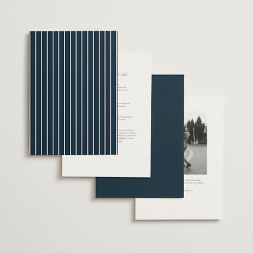 This is a midnight foil stamped wedding invitations with foil pressed by Jessica Williams called aligned printing on signature in standard