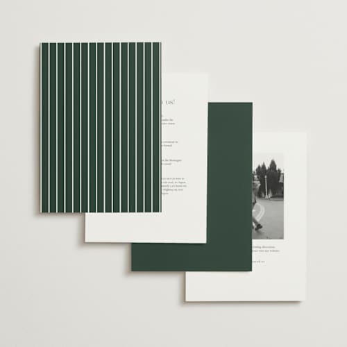 This is a ivy foil stamped wedding invitations with foil pressed by Jessica Williams called aligned printing on signature in standard