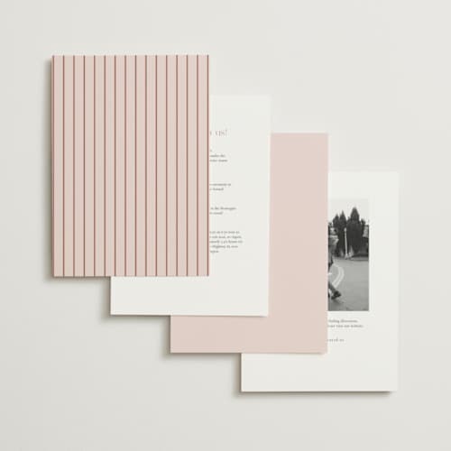This is a petal foil stamped wedding invitations with foil pressed by Jessica Williams called aligned printing on signature in standard