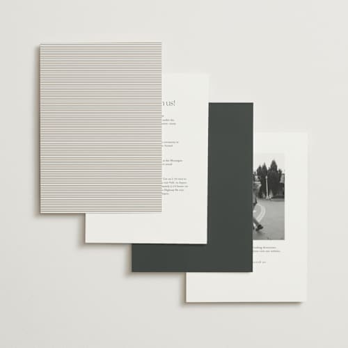 This is a cotton foil stamped wedding invitations with foil pressed by Angela Thompson called eloquent printing on signature in standard