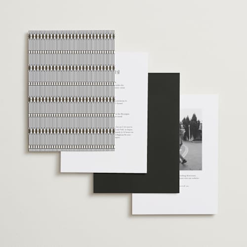 This is a lily foil stamped wedding invitations with foil pressed by Heather Schertzer called documentary printing on recycled smooth signature in standard