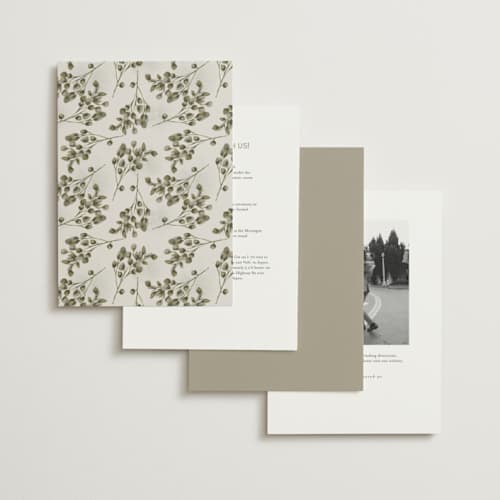 This is a porcelain foil stamped wedding invitations with foil pressed by Susan Moyal called after midnight printing on signature in standard