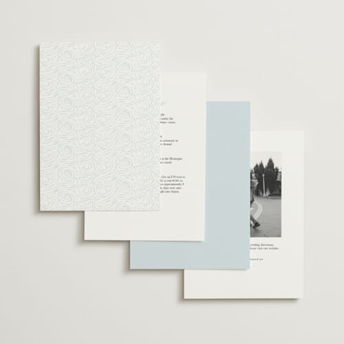 This is a cobalt foil stamped wedding invitations with foil pressed by Paper Sun Studio called in the country printing on signature in standard