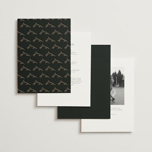 This is a onyx foil stamped wedding invitations with foil pressed by Nicoletta Savod called majesty printing on signature in standard