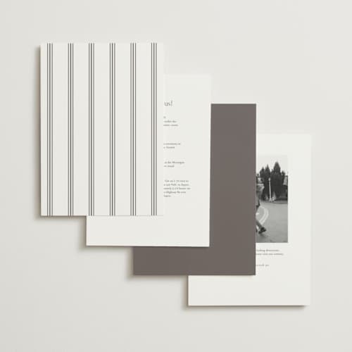 This is a pearl foil stamped wedding invitations with foil pressed by Nicole Walsh called classic elegance printing on signature in standard