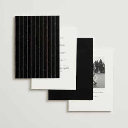 This is a opal foil stamped wedding invitations with foil pressed by Leah Bisch called unite printing on signature in standard