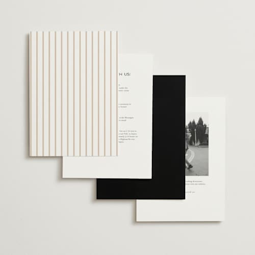 This is a charcoal foil stamped wedding invitations with foil pressed by Erin German called autumnal arch printing on signature in standard