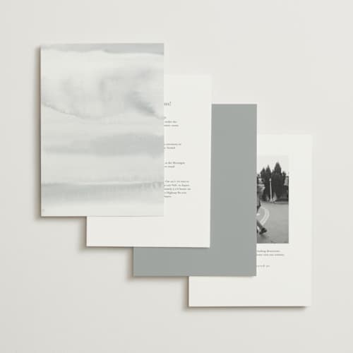 This is a silk foil stamped wedding invitations with foil pressed by Kelly Schmidt called brushed edge printing on signature in standard