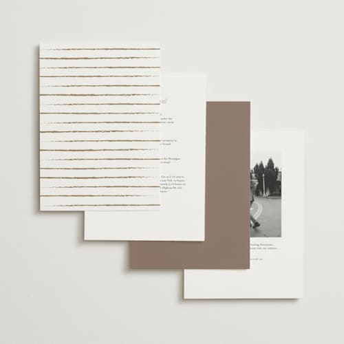 This is a earth foil stamped wedding invitations with foil pressed by Mansi Verma called colorado printing on signature in standard