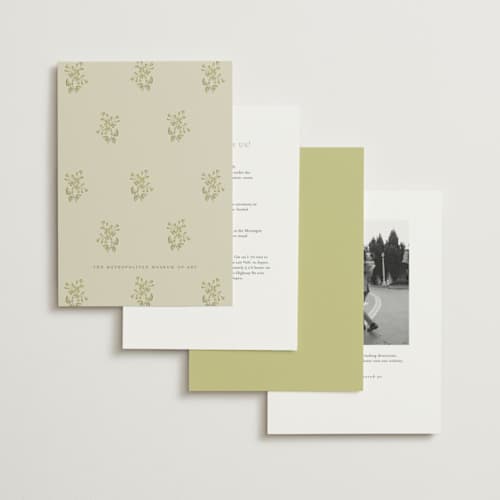 This is a citron foil stamped wedding invitations with foil pressed by Ani Somi called french train printing on signature in standard