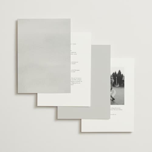 This is a dew foil stamped wedding invitations with foil pressed by Everett Paper Goods called flowering vine printing on signature in standard