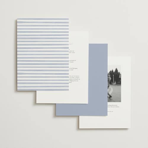 This is a sapphire foil stamped wedding invitations with foil pressed by Olivia Raufman called climbing florals printing on signature in standard