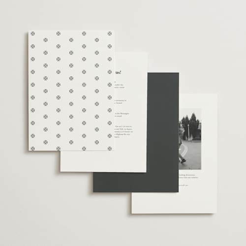This is a porcelain foil stamped wedding invitations with foil pressed by Deynaaz Daraei called ahlum printing on signature in standard