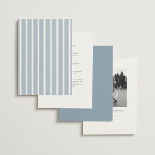This is a blue bonnet foil stamped wedding invitations with foil pressed by Erin L. Wilson called meadow printing on signature in standard