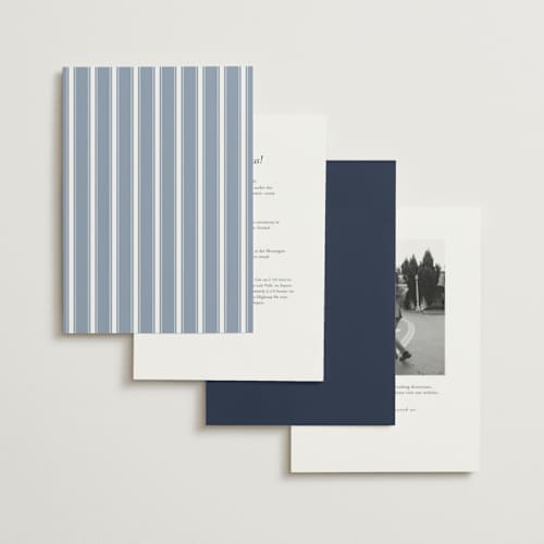 This is a newport seaside foil stamped wedding invitations with foil pressed by Erin L. Wilson called meadow printing on signature in standard