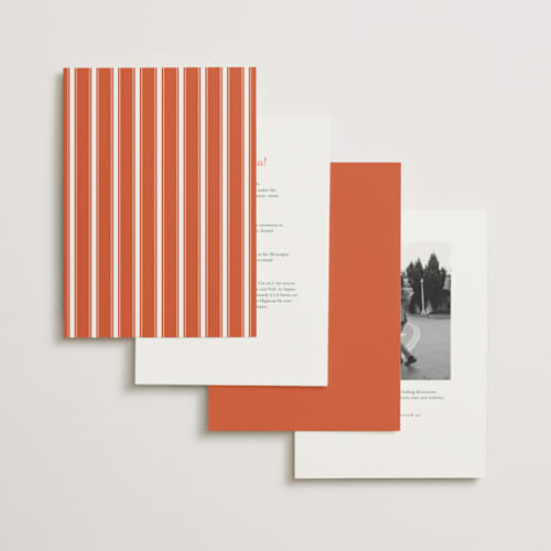 This is a verona sunset foil stamped wedding invitations with foil pressed by Erin L. Wilson called meadow printing on signature in standard
