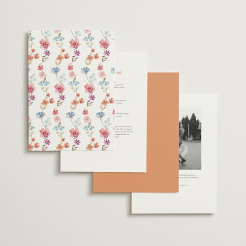 This is a aperol foil stamped wedding invitations with foil pressed by Petra Kern called everlasting romance printing on signature in standard