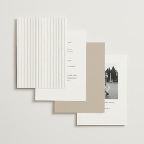 This is a silk foil stamped wedding invitations with foil pressed by Kelly Schmidt called monogram script printing on signature in standard