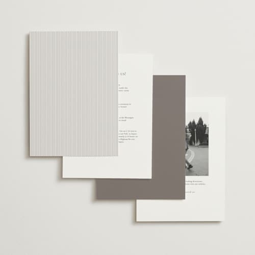 This is a chantilly foil stamped wedding invitations with foil pressed by Wildfield Paper Co called hampton printing on signature in standard