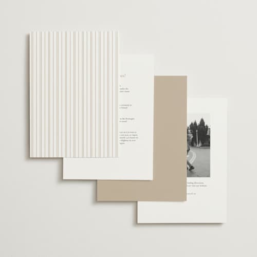 This is a brass foil stamped wedding invitations with foil pressed by Kelly Schmidt called london printing on signature in standard