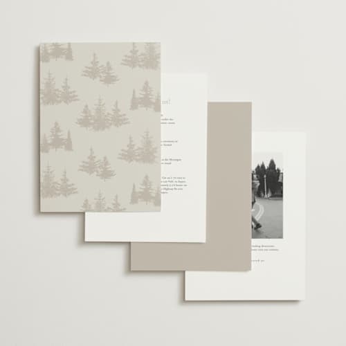 This is a fallen snow foil stamped wedding invitations with foil pressed by Robin Ott called vista printing on signature in standard