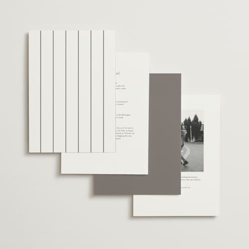 This is a graphite foil stamped wedding invitations with foil pressed by Melinda Denison called villa balbiano printing on signature in standard