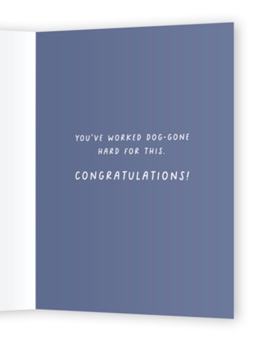 This is a metal graduation cards with standard by Dawn Pope called grad party printing on signature in greeting cards