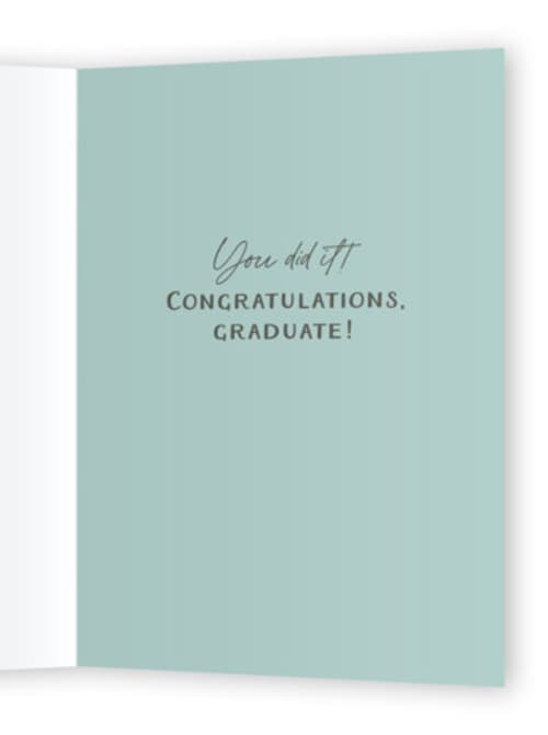 This is a gumdrop graduation cards with standard by Karidy Walker called hip hip hooray printing on signature in greeting cards