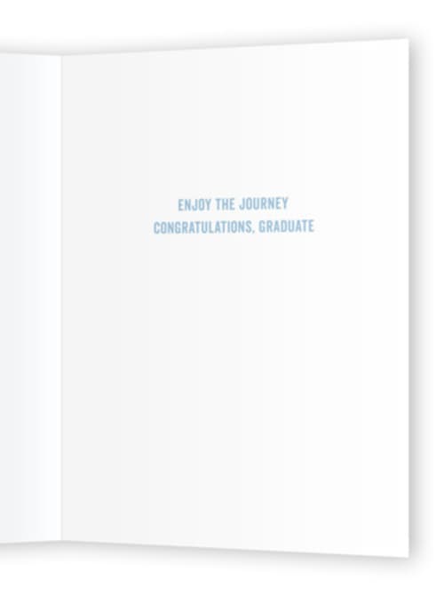 This is a frost graduation cards with standard by Sarah Cohn called bright future ahead printing on signature in greeting cards
