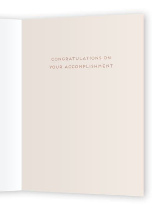 This is a dirt graduation cards with standard by Nicole Walsh called big step printing on signature in greeting cards