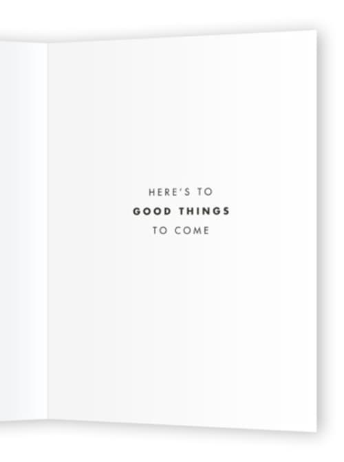 This is a vanilla friendship cards with standard by Lauren Jinhee called lucky charm printing on signature in greeting cards