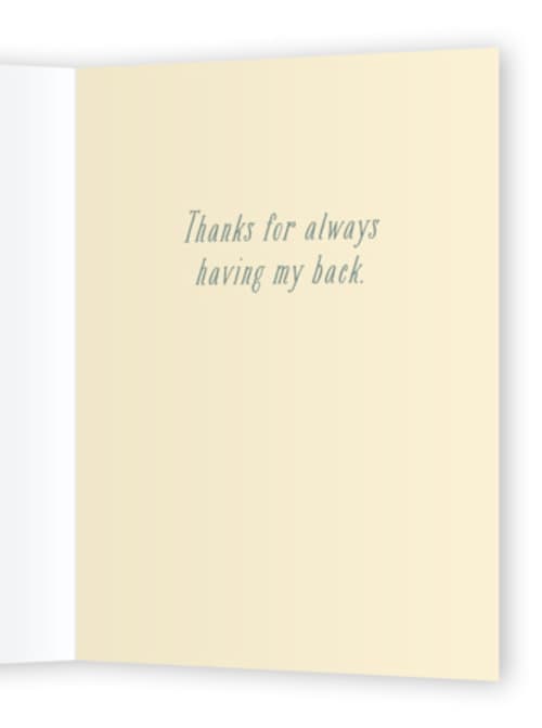 This is a garden friendship cards with standard by Karidy Walker called got your back printing on signature in greeting cards