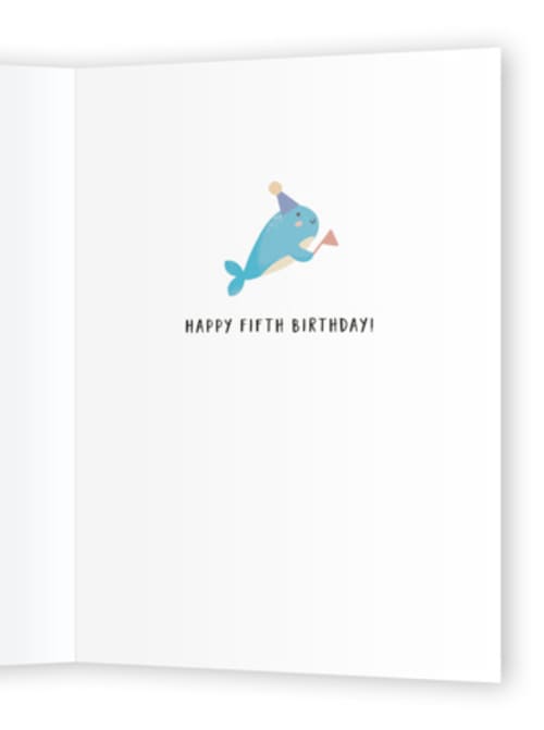 This is a sea birthday cards for kids with standard by Christy Hy Lee called under the sea printing on signature in greeting cards