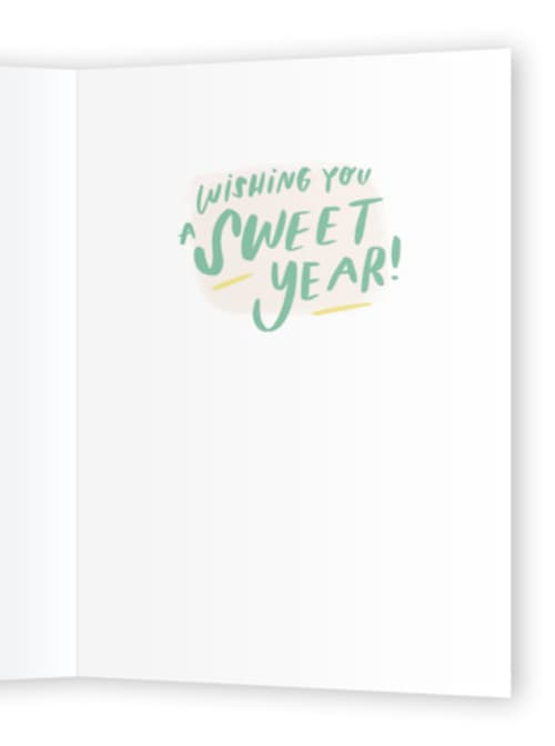 This is a wild mint birthday cards for kids with standard by Julie Murray called a sweet year printing on signature in greeting cards