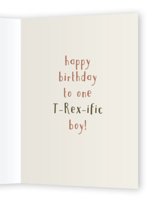 This is a eggnog birthday cards for kids with standard by Gwen Bedat called dinomite birthday printing on signature in greeting cards