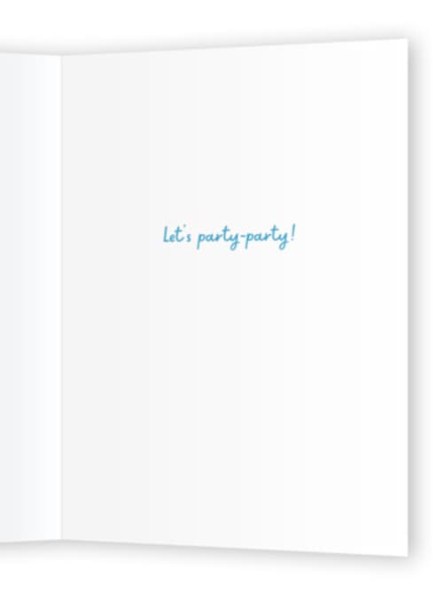 This is a blue jay birthday cards for kids with standard by mo kelley called double dog dare printing on signature in greeting cards