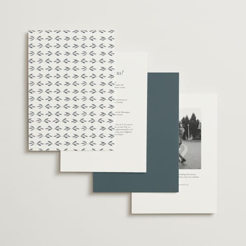 This is a sea petite wedding invitations with standard by leslie hamer called americana printing on signature in petite