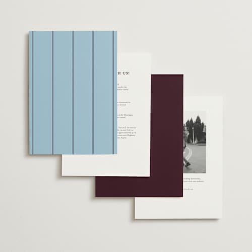 This is a plum petite wedding invitations with standard by Owl and Toad called sophisticate printing on signature in petite