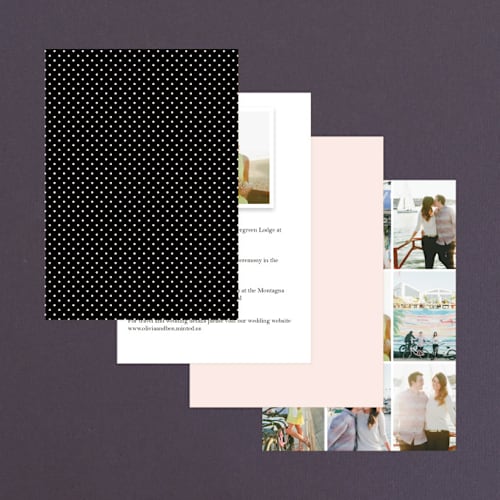 This is a blush petite wedding invitations with standard by Kim Dietrich Elam called estate printing on signature in petite
