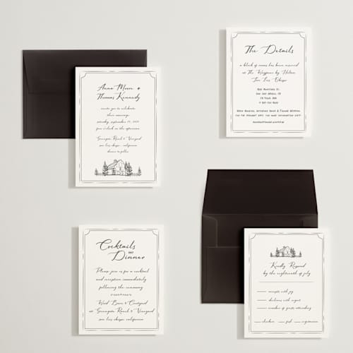 This is a cloudy petite wedding invitations with standard by Sherley Ferreira called southern soul printing on signature in petite