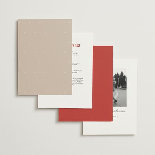 This is a sierra petite wedding invitations with standard by Ani Somi called coyota printing on signature in petite