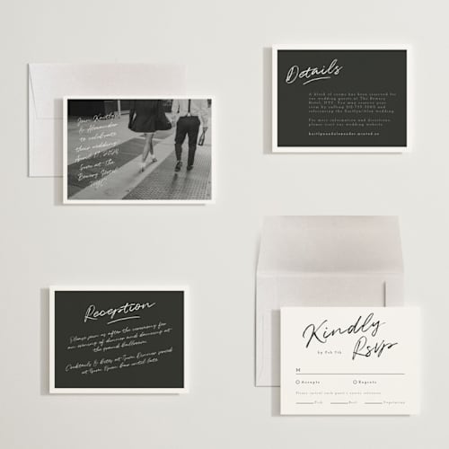 This is a cloud petite wedding invitations with standard by Adelyn T. called photograph scribble printing on signature in petite