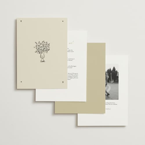 This is a vanilla petite wedding invitations with standard by Ani Somi called roses printing on signature in petite