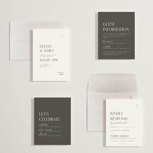 This is a diamond petite wedding invitations with standard by Heather Cairl called clarity printing on signature in petite